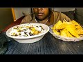 ASMR QDOBA 3 CHEESE NACHO | EATING SOUNDS |MUKBANG | VIRGOQUEENASMR 