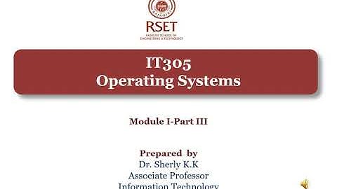 IT305 OS Module I partIII audio