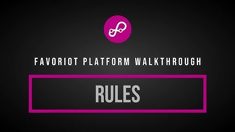 Favoriot Platform Walkthrough - Rules 2.0