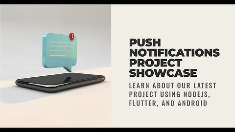 Push Notifications Nodejs Flutter