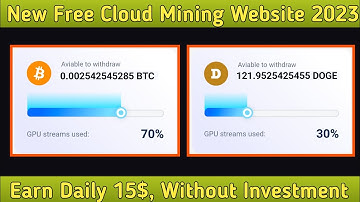 New Free Cloud Minning Website 2023 || New Free Bitcoin Mining Website || Zero Investment Site 2023