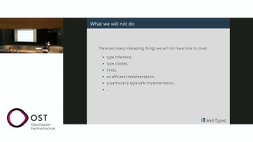 Intro to Type Systems and Operational Semantics  - Andres Löh | ZuriHac 2022