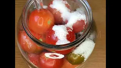 САМЫЙ ПРОСТОЙ РЕЦЕПТ КОНСЕРВИРОВАННЫХ ПОМИДОР