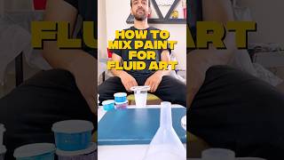 How to Mix Paint for Fluid Art #shorts
