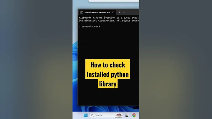 How to Check Installed python library #ytshorts  #trending #python #shortsfeed #shorts #viralvideo