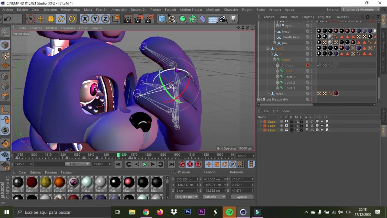 C4D/FNAF] Speed Animation Too Far Preview - YouTube