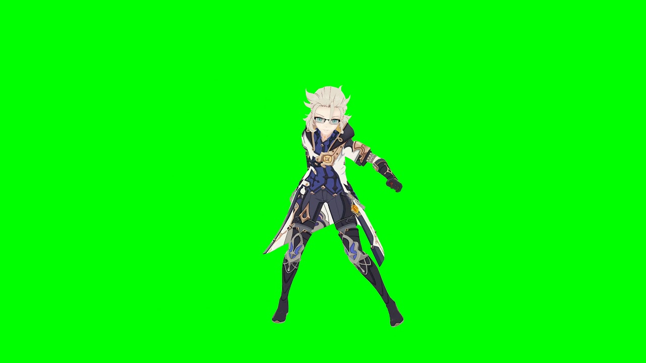 Albedo Specialist Genshin Impact GreenScreen 60fps YouTube