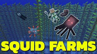 Minecraft Squid Farm Tutorial: Comparing Three Squid Farms (Java 1.17)