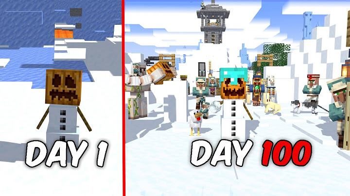 Aku bertahan 100 hari di Ice Spike jadi Snow Golem