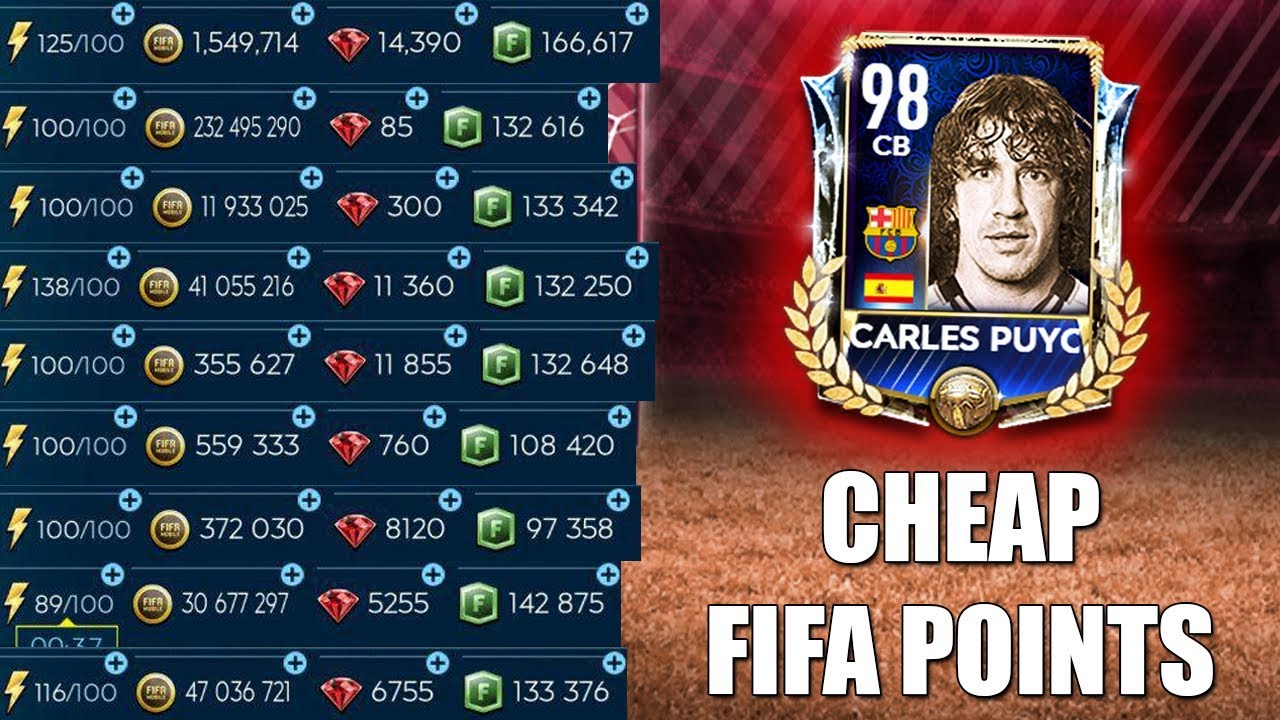 Cheap Free Fifa Points FIFA MOBILE Buy Fifa Points Top Up