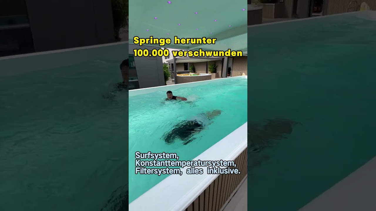 Surfsystem, Konstanttemperatursystem, Filtersystem, alles inklusive.