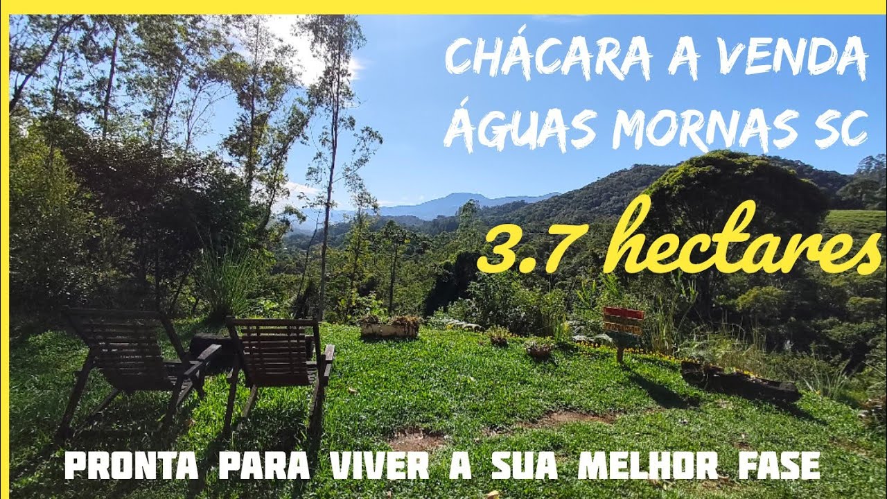 Chácara em Águas Mornas à venda. 3.7 hectares 