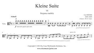 Bohm Kleine Suite 66 Perpetuo Mobile - Viola