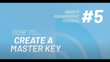 5- How To Create A Master Key  -  Intratone Remote Management Portal Tutorial