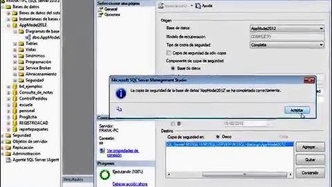 Crear y Restaurar Copias de seguridad en Sql server 2008