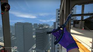 Csgo Erfly Knife Bright Water Well-Worn Skin Showcase