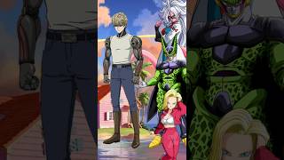 OPM (Genos) vs All (Dragon Ball) Androids.who is strong  #anime #ytshorts #onepunchman #dragonball