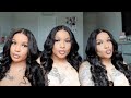 The BEST GLUELESS CLOSURE Wig EVER! Pre-Curled, Pre-Plucked, Pre-Bleached 24&quot; Body Wave | Celie Hair