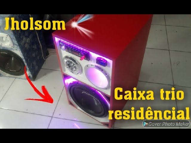 Caixa Bob Som Residencial Trio Completa 12 Jholsom