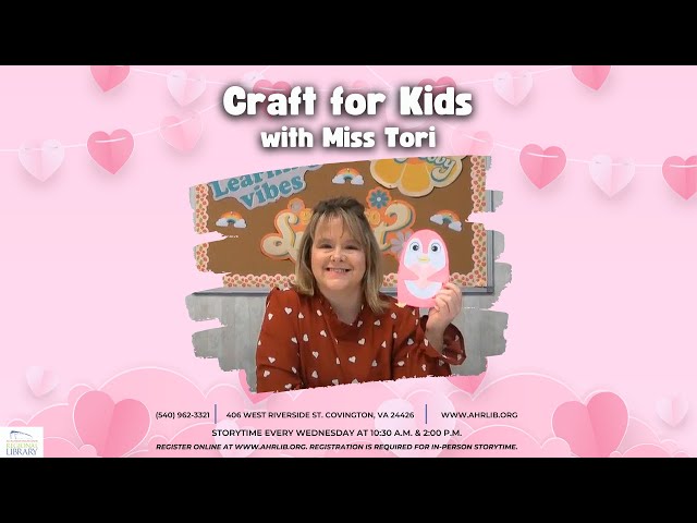 Valentine's Craft for Kids | No Mess Activities | Storytime Adventures with Miss Tori
