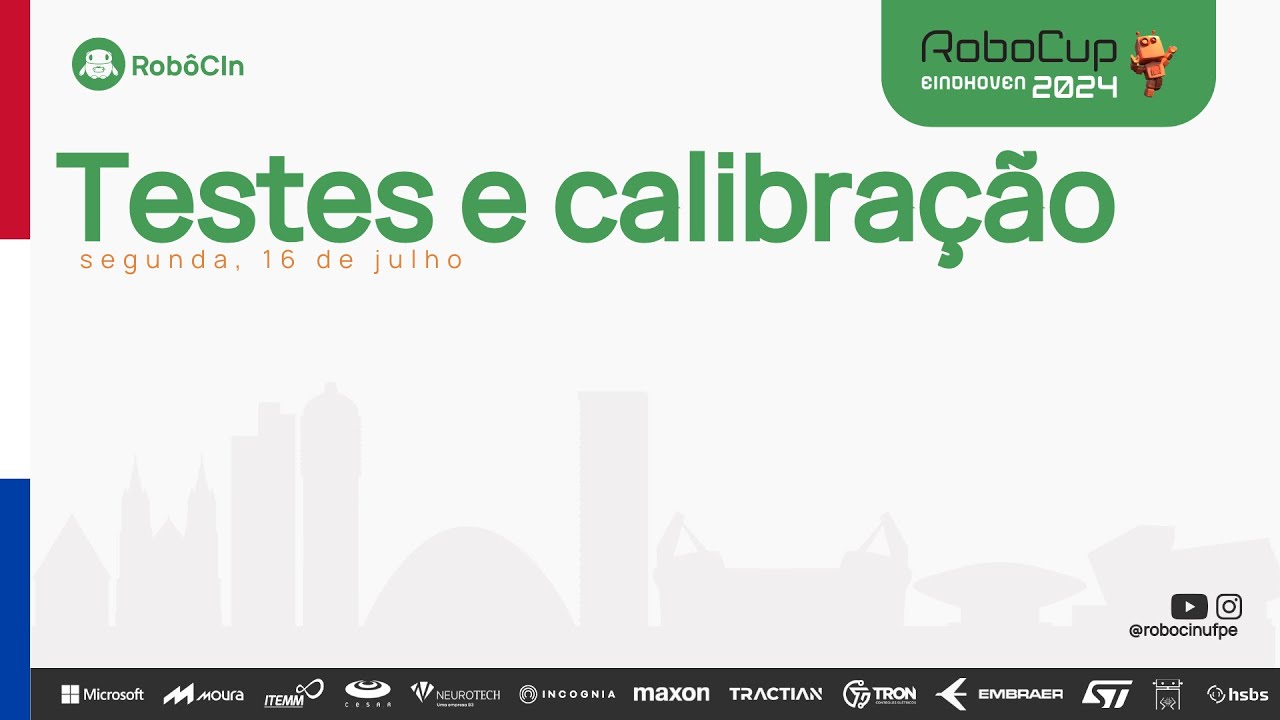 Testes e calibração - Campo Inteiro | RoboCup 2024 - Small Size League [SSL]