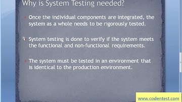 System Testing