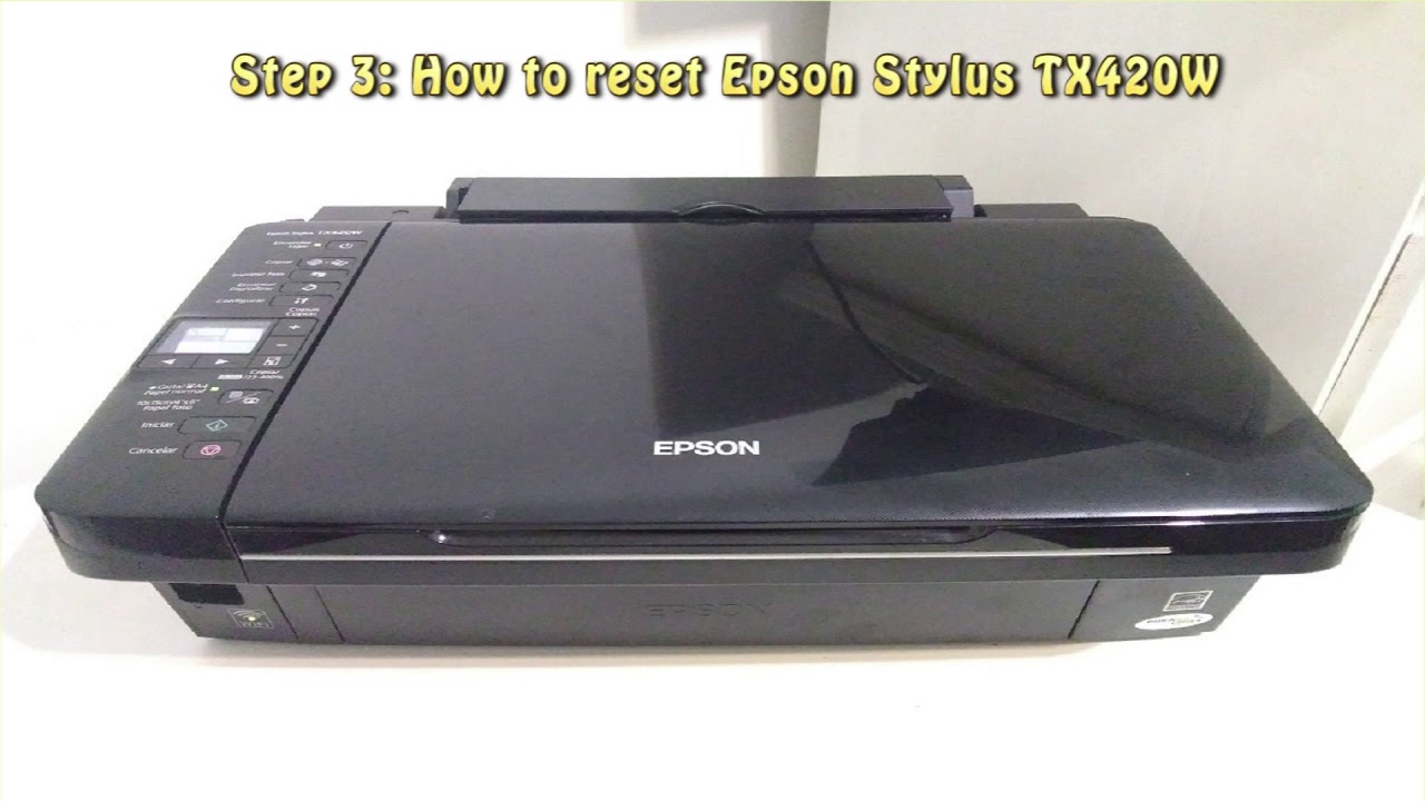 Reset Epson Stylus TX420W Waste Ink Pad Counter - YouTube