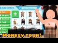 🐒📋Getting all the new monkey's! Monkey Tour! (Adopt me)📋🐒