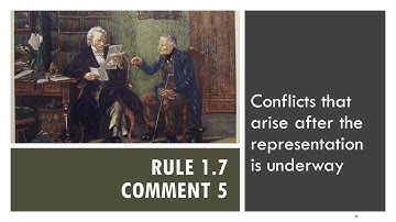 Rule 1.7 pt 6 - Conflicts That Arise After the Representation Begins