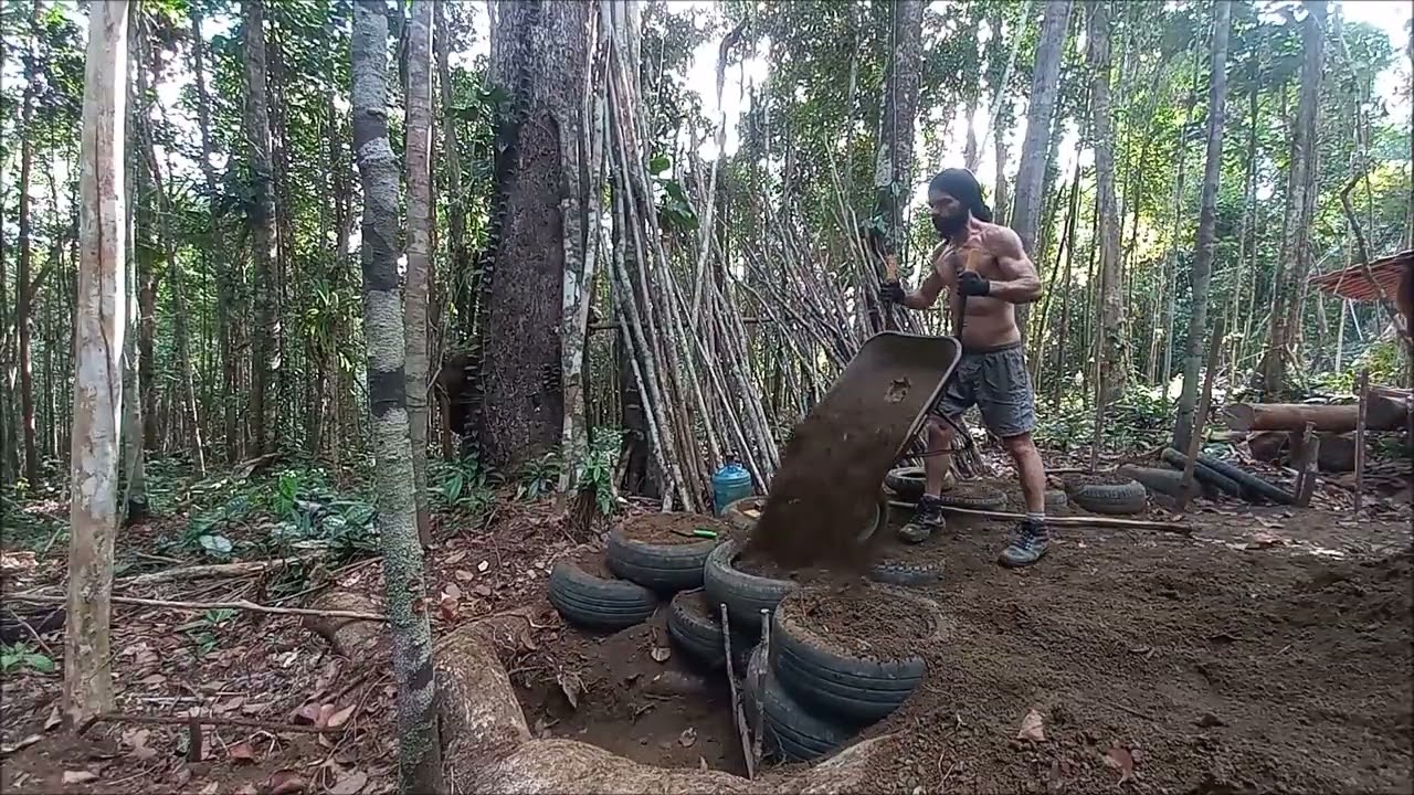 32 - MURO DE CONTENÇÃO COM PNEUS