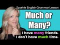 Understanding Much, Many, and A Lot Of