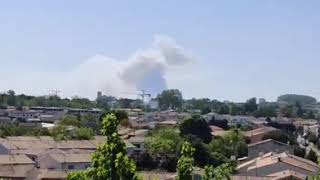 Un incendie au nord ouest de Bordeaux