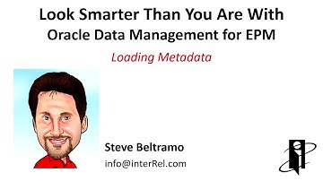 Loading Metadata using Data Management