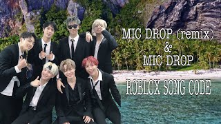 Bts Mic Drop Remix Mic Drop Roblox Song Codes Youtube - mic drop roblox song id