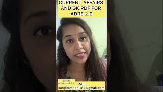 PDF of Current affairs and Gk for #adre2 #assamdirectrecruitment #adregrade3 #shorts #ytshorts #job