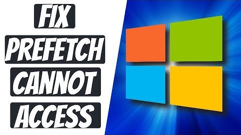 How to FIX Prefetch Folder Disabled Can