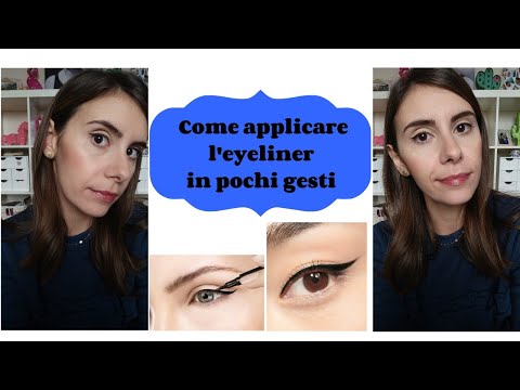 Come applicare l'eyeliner in pochi secondi !!!