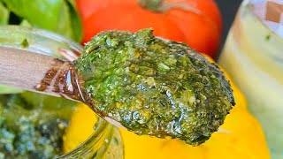 Pesto basilic FACILE: Recette sans pignon - Bienfaits du basilic sur la santé