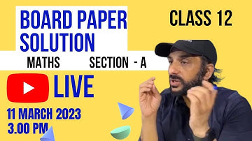 Solution of class 12 th maths paper | 11 March 2023 | first 20 questions #exams2023 #cuetexam