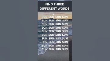 FIND THREE DIFFERENT WORDS | Decode The Puzzle – Brain Teasers, Logic Riddles & Math Challenges #iq