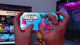 #1 Best Warzone Mobile Player Handcam (5 Finger Phone HUD + #1 Loadout)