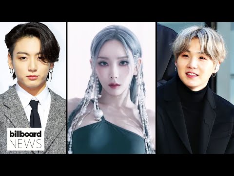 Jungkook & Suga Get to No.2 As Taeyeon Breaks Into the Hot Trending Songs Chart | Billboard News