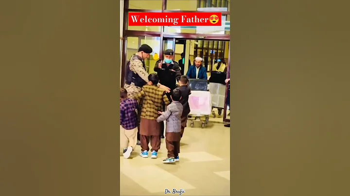 Sons welcoming their Father😍 #sons #father #fatherlove #airport #bestmoments #emotional #ytshort