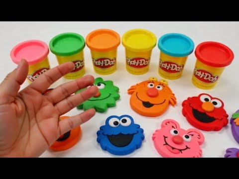 Create Sesame Street Characters With Play Doh Best Learn Colors Preschool Toddler Learning Video 