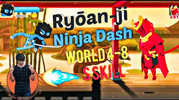 Ninja Dash Run Ryōan-ji Boss World 4-1 to 4-8 | S Skill | Gameplay