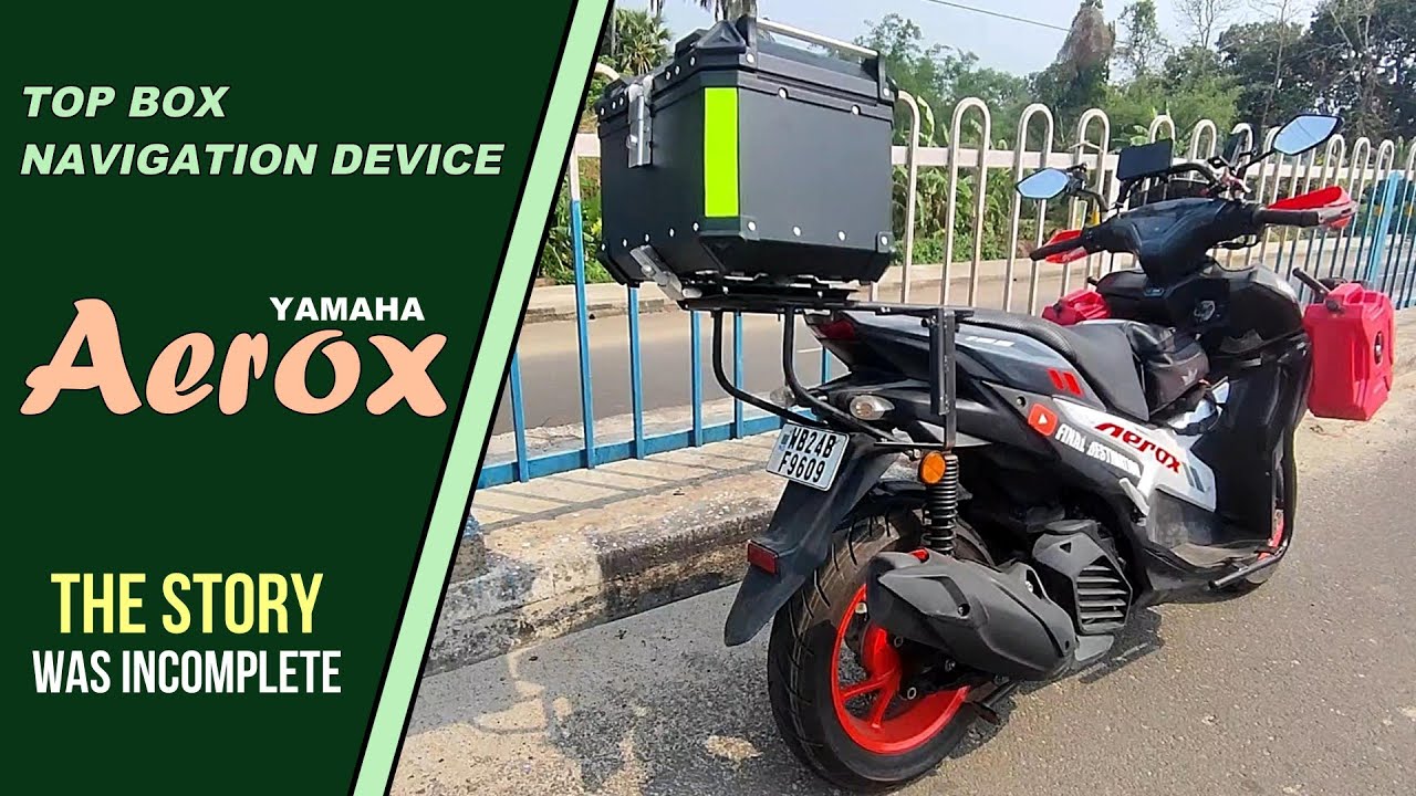 Yamaha Aerox top box & Navigation device set up | Preparation for upcoming ride | Aoocci C3 Plus
