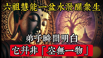 六祖慧能一盆水潑醒眾生！弟子瞬間明白它並非「空無一物」#佛學 #禪宗 #佛教哲學 #佛教經典