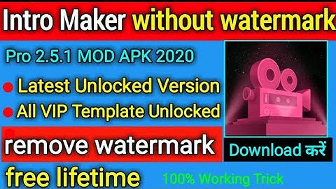 How To Download Intro Maker mod apk(Vip premium unlock)🔥🔥 by TECHNICAL STAR