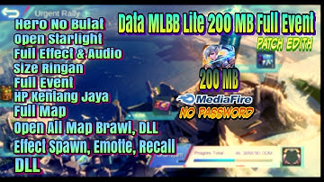 Data MLBB Lite Full Event patch Edith Terbaru ( 200 MB ) Fix All Bug - Size Ringan || no Clickbait