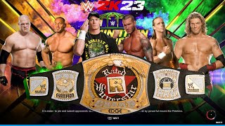 WWE 2K23 ELIMINATION CHAMBER MATCH FOR THE RATED-R WWE CHAMPIONSHIP!